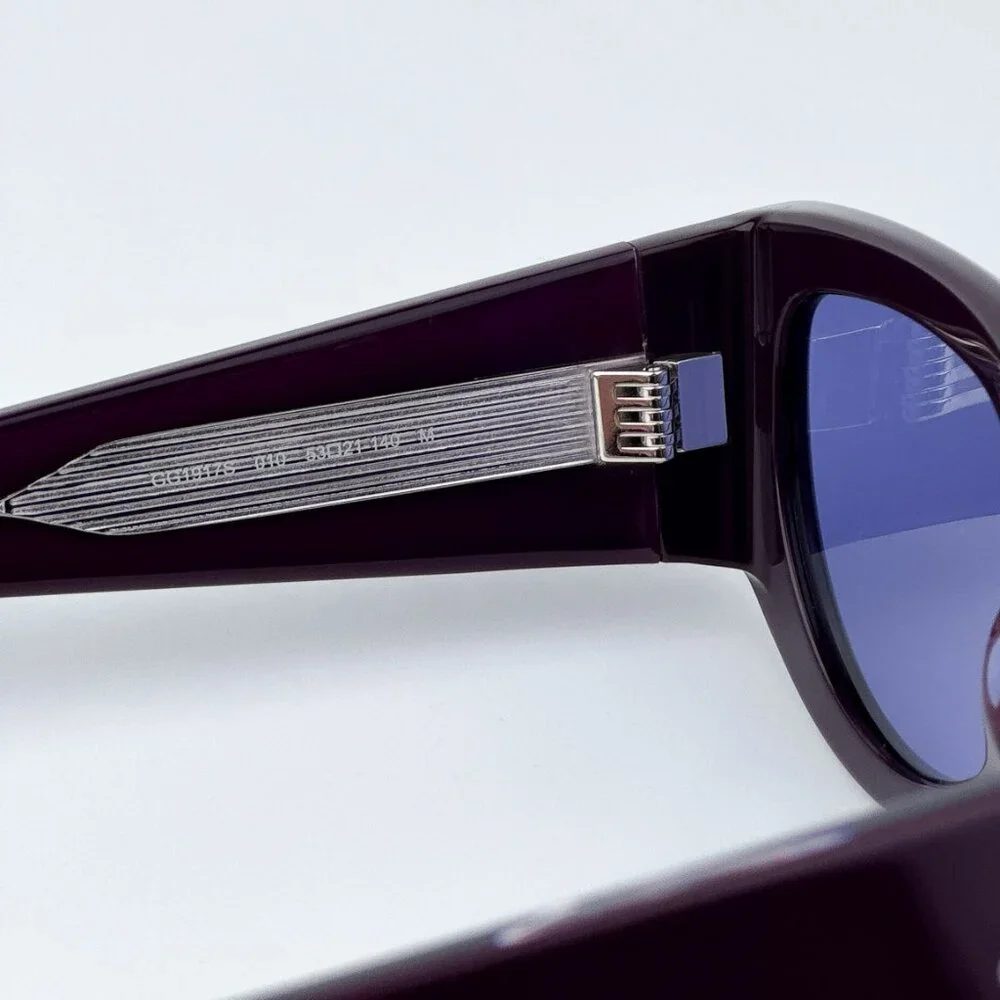 Gucci Men BRAND NEW Sunglasses Violet Rectangular GG1917S 010